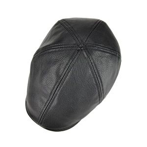 genuine leather cap